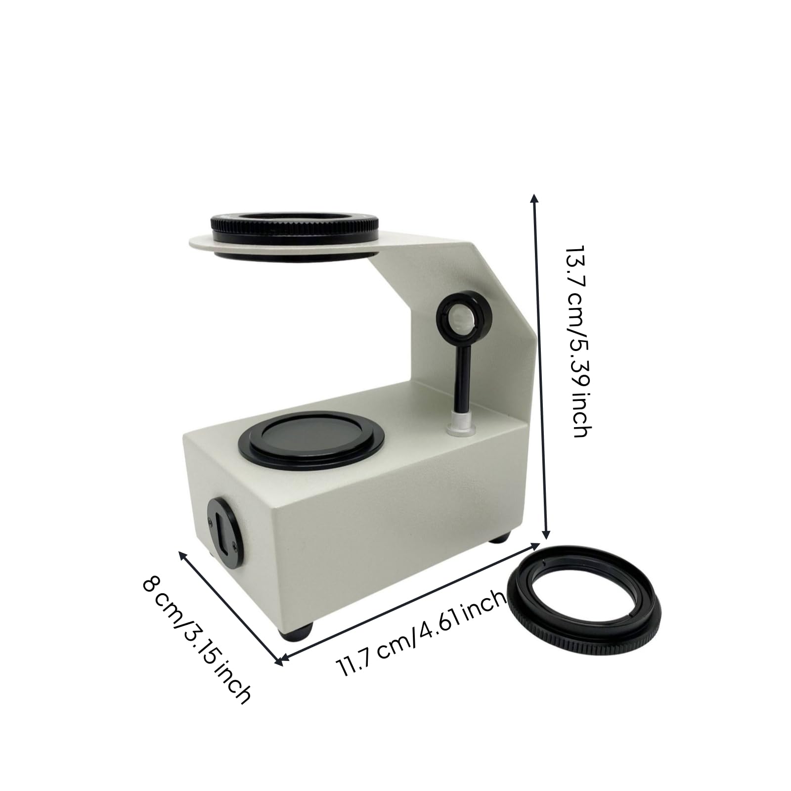 Tischpolariskop Kompakt polariskop mit lichtquelle polarisationsgerät für gemmologen, edelsteinsammler, Labor, Style to 1