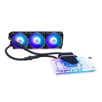 Alphacool Eiswolf 2 AIO GPU Cooler - 360mm RTX 3080 Founders Edition with GPU Backplate Digital RGB Nickel/Plexi