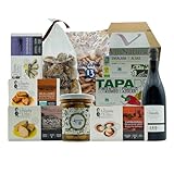 VinNatura - Cesta Gourmet Rodas para Regalar - Selección de Conservas Artesanales, Algas Ecológicas, Vino Mencía y Dulces Típicos - Experiencia Gastronómica Gallega Premium