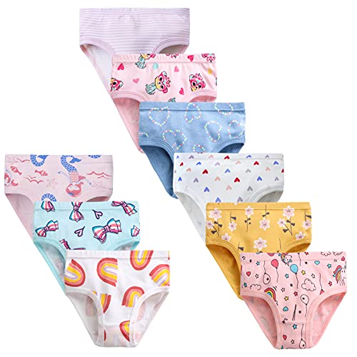 JackLoveBriefs Mädchen-Schlüpfer 9 Packung Mädchen Unterhosen Bequeme Slips mädchen Baumwolle , Mehrfarbig (G6), 2-3 Jahre (Herstellergröße: 100) Cover