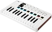 Vista 2 de Arturia MiniLab 3 - Controlador MIDI universal para producción de música, con paquete de software todo en uno, 25 teclas, 8 almohadillas Blanco
