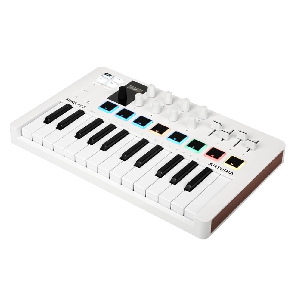 Mini lab 3 - Arturia MIDIキーボード ホワイト MINILAB 3 WHITE | COMPACT MIDI KEYBOARD & PAD CONTROLLER