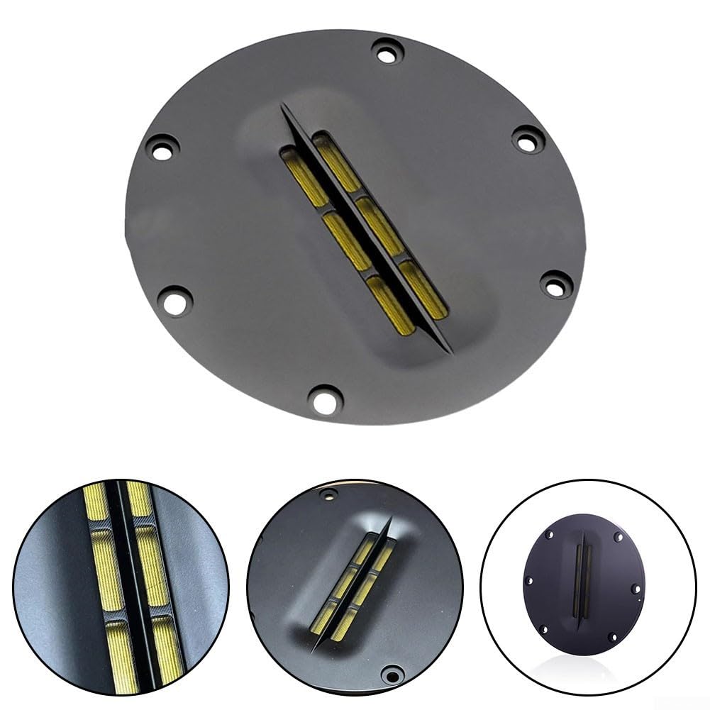 Tweeter a nastro da 4 pollici 8 Ohm Diaframma in alluminio Suono ad alta fedeltà per sistema audio home theater aggiornamento nero