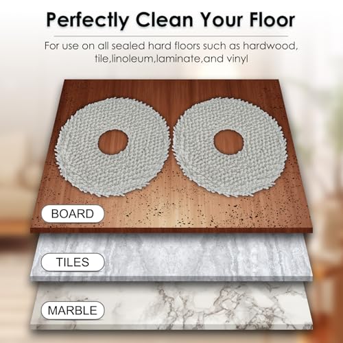 (4 Stück) X20+ Ersatz Wischpads für Xiaomi X20+, X20 Plus, 1S, S20 plus, S20+, X10+, X20 pro Roboter-Staubsauger, waschbare Ersatz Wischtücher, Wischpad Zubehör-Set