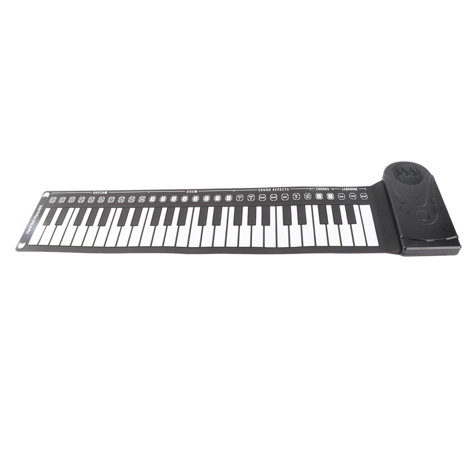 SENECESLI Piano Portatile, Controllo del Volume di 16 Livelli 49 Tasti a Rulli per all'aperto