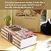 Pilipane Unseen Metal Lock Box, Innovate Simulation Book Safe Box Money Jewelry Collection Storage Case, Small Sized Diversion Book Safe Storage Box (66)