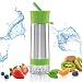 Aqua Zinger Active Infusion water bottle Sports Cap 19-Ounce, Green