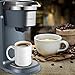Mixpresso Single Cup Coffee Brewer - Quick Brew, One Touch Function, 12oz One Cup Grey Coffee Maker