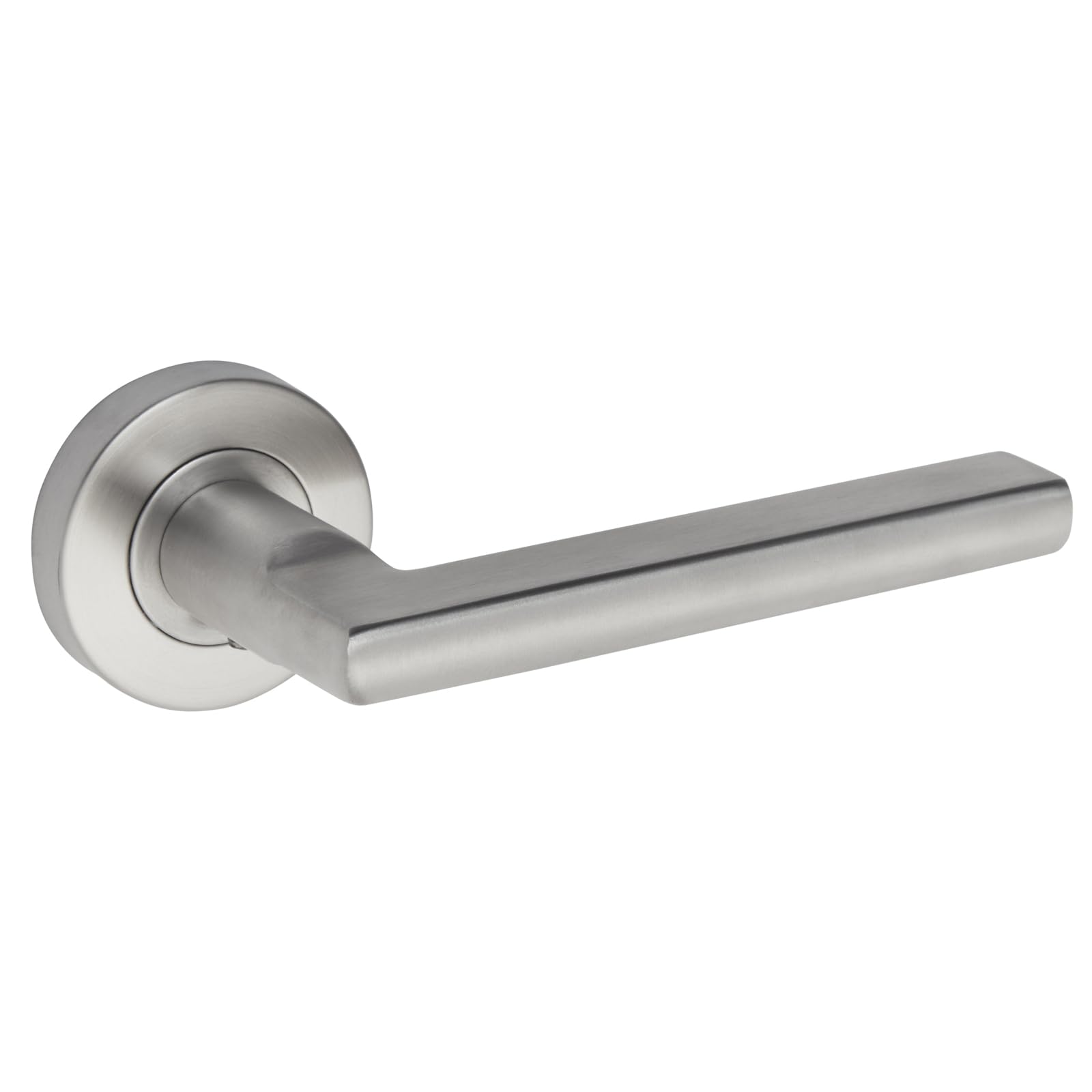 Access Hardware Satin Stainless Steel Internal Door Handles On Rose - 52Mm Diameter