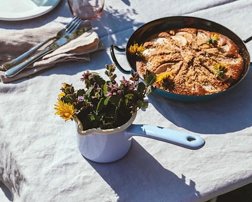 Foto von Riess, 0601-022, Schlemmerpfanne 24, CLASSIC - SCHWARZEMAILLE, Durchmesser 24 cm, Höhe 5,5 cm, Emaille, schwarz, Servierpfanne, Gourmetpfanne