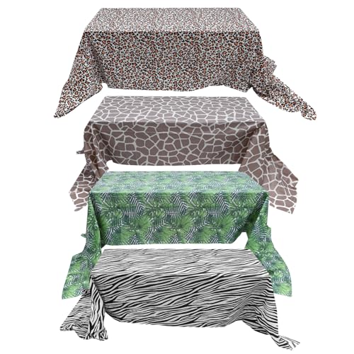 iplusmile �g���̂ăv�����g�e�[�u���N���X 4���Z�b�g PEVA�f�� �����e�[�}�� �p�[�e�B�[�p�i �Ƒ���F�l���� �C�x���g�⃌�X�g�����p �J �����_���X�^�C��