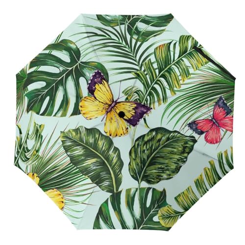 Parapluie pliant rose automatique compact pour femme et homme