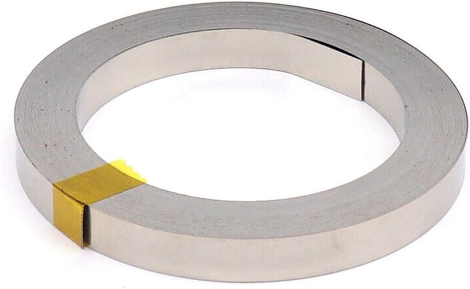 Soldering Nickel Plated Strip 10M Length for DIY and Battery Connections, Compatible with Lithium Ion Batteries (0.1mm x 3mm)