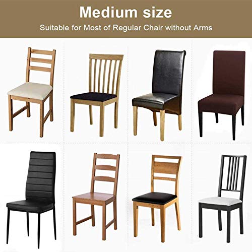Housse de chaise extensible imperméable amovible lavable 4pcs