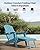 YEFU Adjustable Adirondack Chair with Footrest, 5-Level Adjustable Adirondack Chair with Retractable Ottoman & Cup Holder, Folding Adirondacks Chairs Use for Outdoor, Pool, Patio, Fire Pit