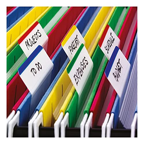 Post-it Lote de 6 fichas para archivar índice, 51 x 38 mm, color azul, gris, rojo, YEL