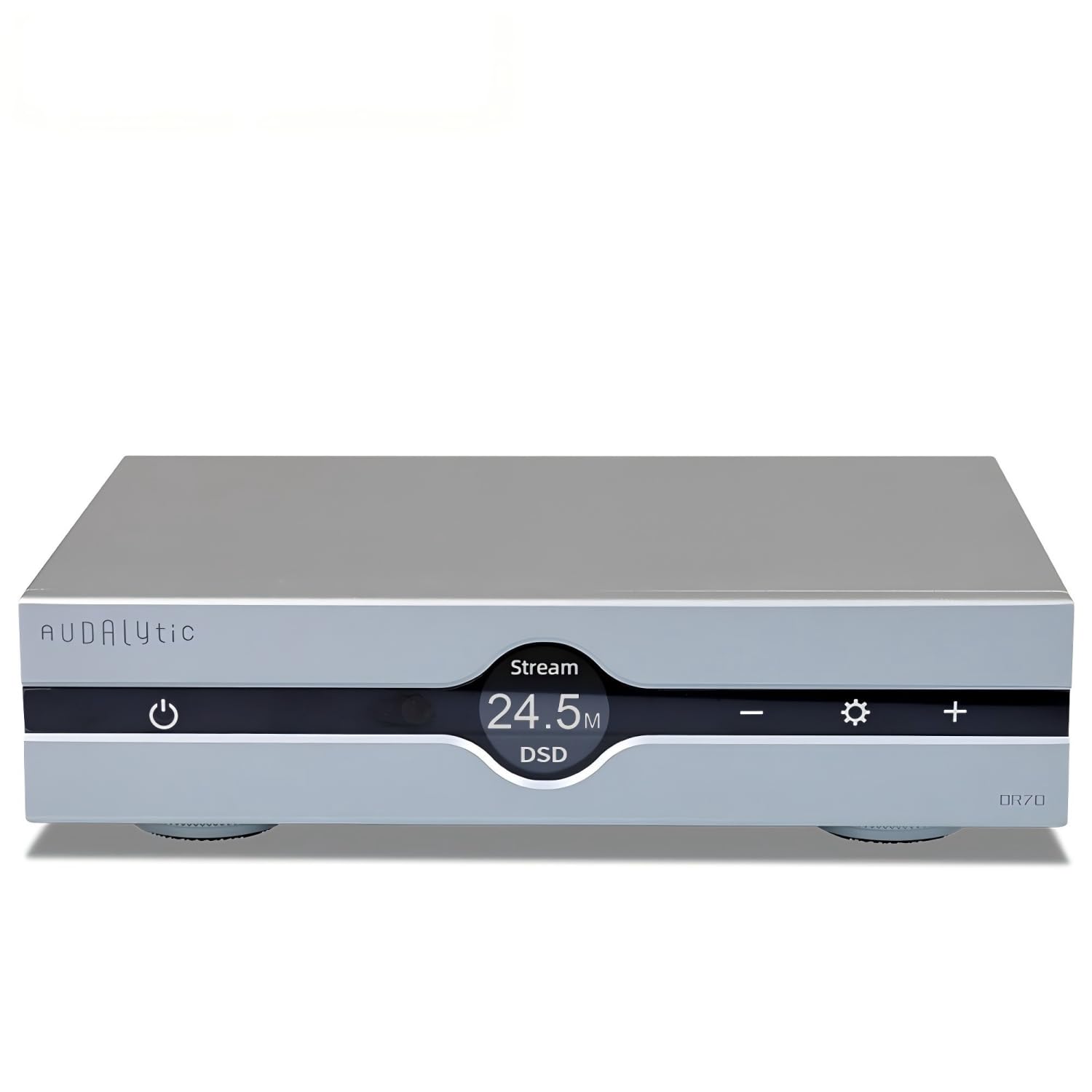 GUSTARDA AUDALYTIC DR70N R2R Streaming DAC – Bridge Audio di Rete Domestica Streaming CK-01 Clock Native 1-Bit-DSD-Convertitore D/A DSD512&PCM768kHz (Argento)