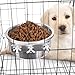 Fressnapf für den Außenbereich, aus Edelstahl, lässt sich leicht an einer Hundekäfig, Katzenkäfig oder Vogelkäfig befestigen Keloc