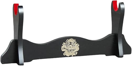 Miniatura 7 de Soporte de espada de madera, soporte decorativo, soporte de exhibición horizontal, soporte de marco de madera para Tanto Wakizashi Dojo Room Home, 1
