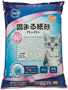 Amazon 固まる紙砂 マイルドソープの香り 13 5l 単品 Dcm 猫砂 通販