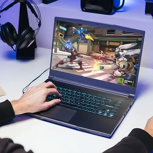 Image of msi Thin 15.6 inch FHD 144Hz IPS Gaming Laptop, 13th Gen Intel Core i5-13420H, NVIDIA GeForce RTX 4050, 16GB RAM, 512GB SSD, WiFi 6, Backlit Keyboard, Cooler Boost, Win 11 w /ICP Hub