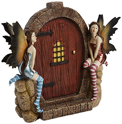 Design Toscano Qm2757000 The Enchanted Portal Fairy Door Wall Sculpture,Full Color #TOP15