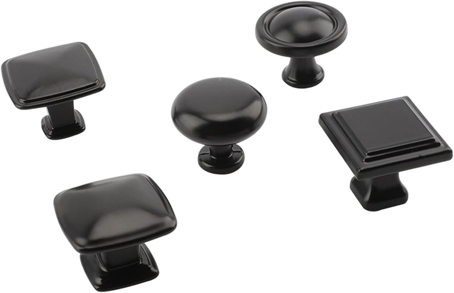 Black Handles for Furniture Parts Cabinet Knobs and Handles Kitchen Handles Drawer Knobs Pulls Cupboard Hardware Accessories 1Pcs