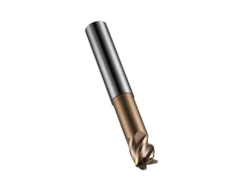 Dormer S52110.0XR1.0 Shank Corner Radius End Mill, TiSiN Coating, HM, R 1 mm, 10 mm Head Diameter, 11 mm Flute Length, 70 mm Full Length