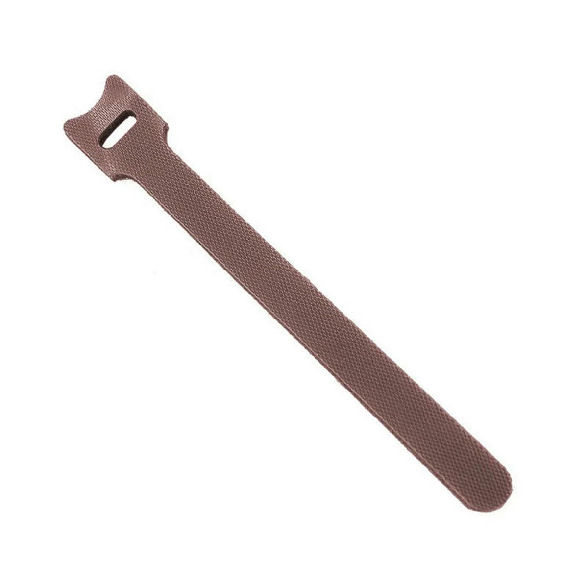 Bsguz Brown 30Pcs/100Pcs Releasable Cable Ties Nylon Hook Loop Wrap Zip Bundle Fastener Straps Detachable T-Type Wire Organizer-50Pcs - 250Mm