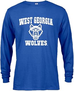 Sport Your Gear Officially Licensed Distressed Retro Long Sleeve Collegiate Fan T-Shirt