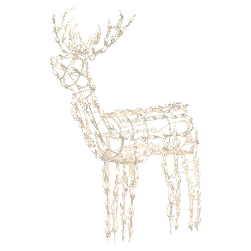Brite Star 48 Inch Tall Reindeer Buck Christmas Outdoor Decorations - LED Light Christmas Decoration for Yard and Patio, Indoor and Outdoor Christmas Décor
