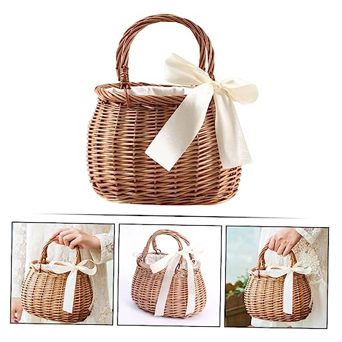 Panier à fleurs tissé Amosfun idéal pour un mariage rustique chic - 8