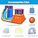 HONEY JOY Inflatable Water Slides for Kids, Giant Splash n Slide Water Castle w/Climbing Wall & Long Slide, Splash Pool w/Water Guns, Indoor Outdoor Blow Up Water Park for Backyard(with 950w Blower)