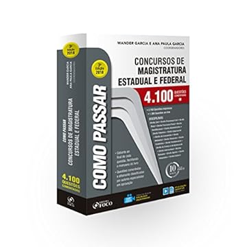 Capa do livro Como passar em concursos de Magistratura Estadual e Federal - 4.100 questões - 3ª edição: 4.100 Questões Comentadas