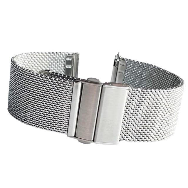Correas de reloj de liberación rápida mesh de acero inoxidable 18mm 20mm y 22mm de malla