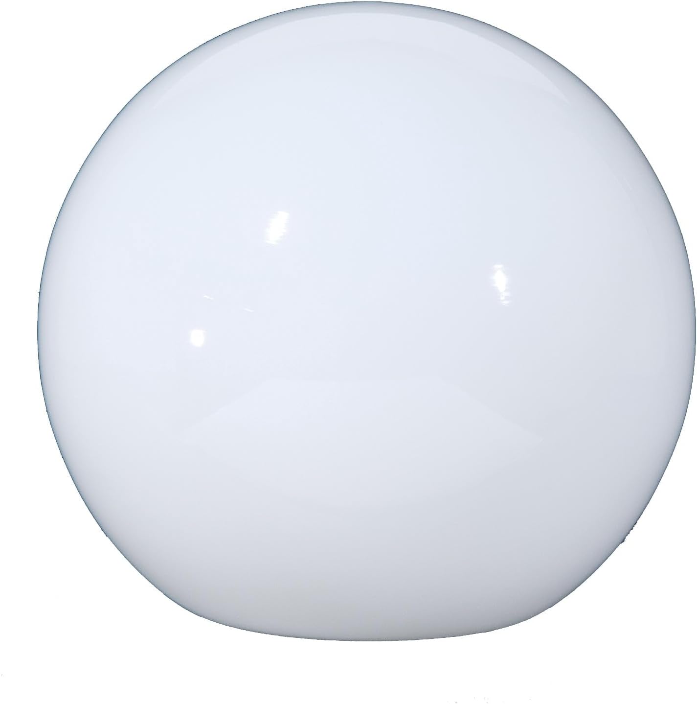 B&P Lamp 10" Opal Glass Neckless Ball Shade