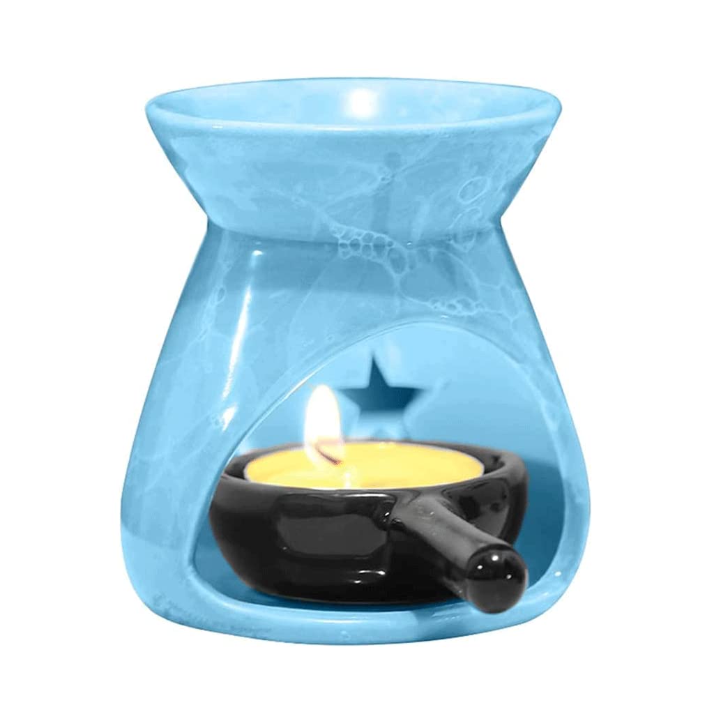 AAPIE Brûleur à Cire en céramique Brûleur à mazout Électrique Parfum Cire Fondant Chauffe Bougie Essentielle Chauffe-Cire pour Bureau À Domicile Chambre Spa Cuisine