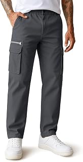 CB-COLEBROOK Men Mid Rise Cargo || Cargo Pants Cotton || Relaxed Fit Elastic Waist || Loose Fit || Casual Pants || Cargos Price In India