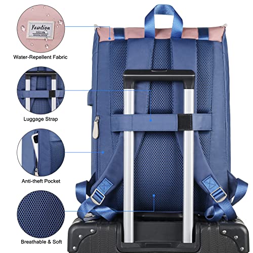Image of YAMTION 17 Inch Unisex Laptop Backpack for Women and Men,School Backpack for Girls and Boys for Work University and Travel