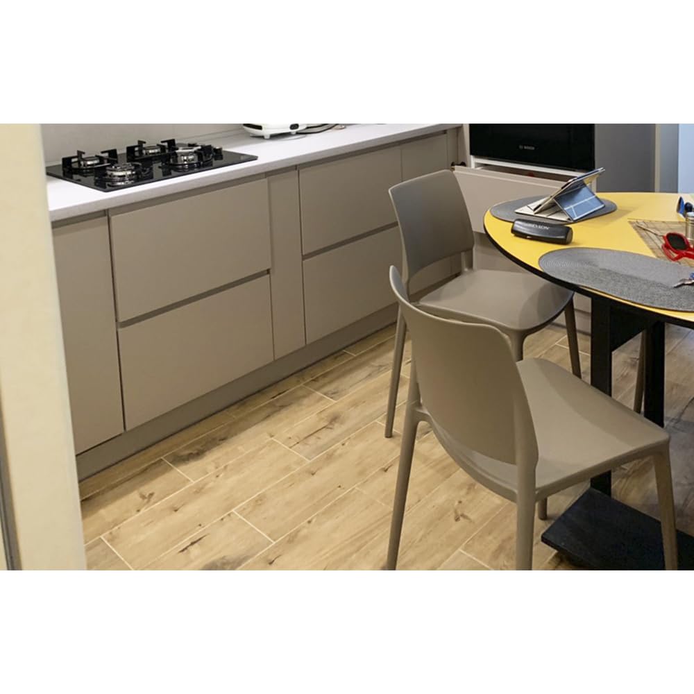 PAPATYA Joy-S 1er-Set Designer- Kunststoffstuhl, 200 kg belastbar, Leichter stapelbar Gartenstuhl, wetterfester Balkonstuhl, Terrassenstuhl, Hotelstühle, Restaurantstühle, Stapelstuhl (Orange)