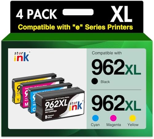 Greencycle 962xl Ink Cartridges Combo Pack Replacement For HP 962 XL Cartridge