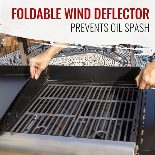 Royal Gourmet GD403 4-Burner Propane Gas Grill And Griddle Combo With Folding Legs, 48,000 Btus, Portable Griddle Grill Combo For Outdoor Cooking While Camping Or Tailgating thumb #8