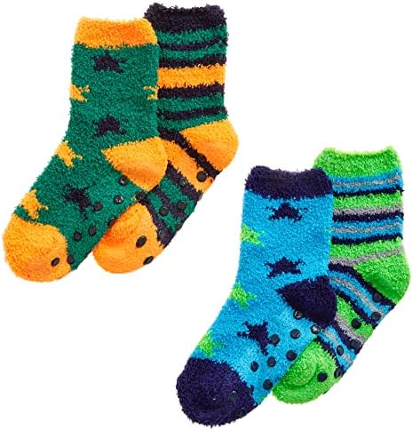 Boys 2 Pack Supersoft Slipper Socks