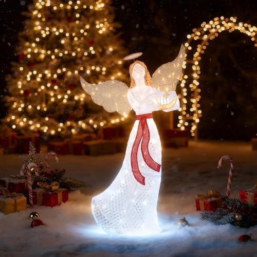 SOARS Weihnachtsengel Outdoor groß, 150cm Weihnachtsdekoration mit...