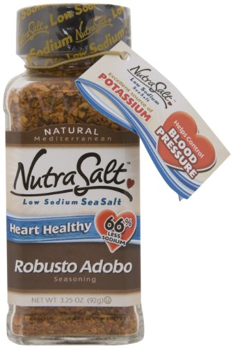 NutraSalt Robusto Adobo, 3.25-Ounce Containers (Pack of 6)