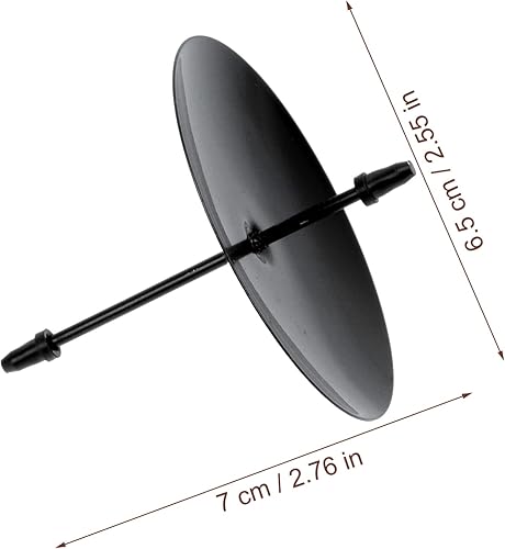 Miniatura 7 de Zerodeko Portavelas de hierro, 12 piezas, para tartas, flores, clavos, placa de hierro, soporte para velas, decoración de uñas, decoración de