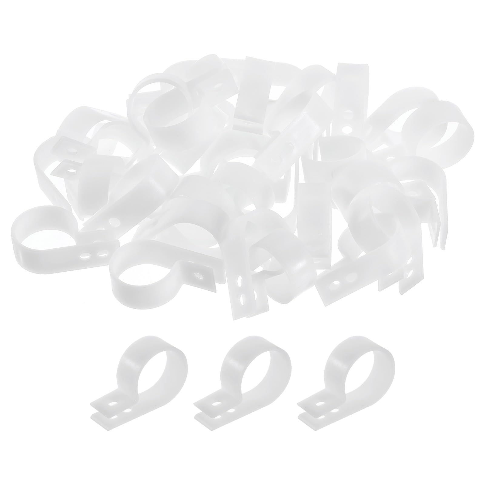 QUARKZMAN Lot de 200 Attaches-Câbles Blancs pour La Gestion Des Fils
