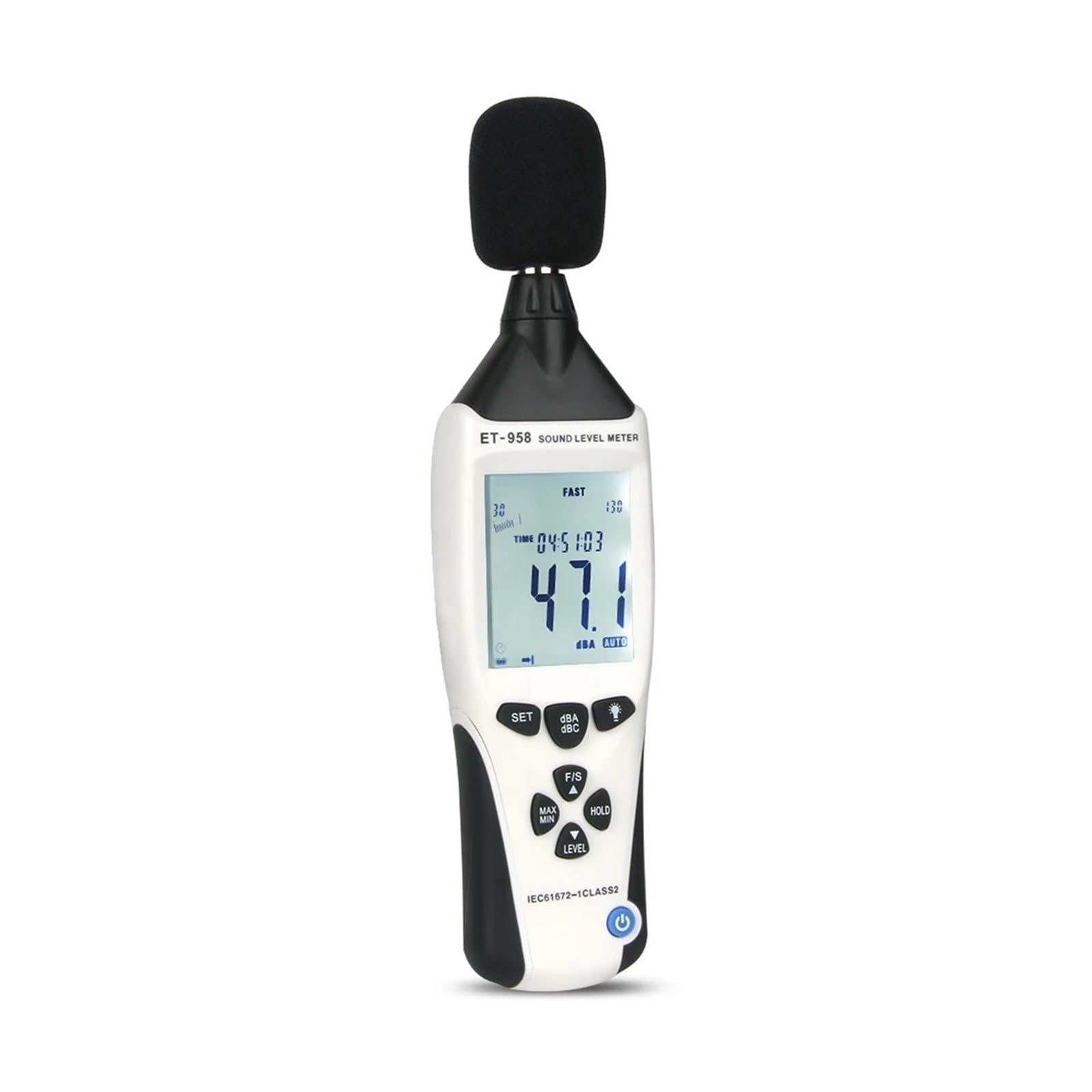 Misuratori Di Livello Sonoro Datalogger Fonometro Digitale Professionale Misuratore Rumore Audio 30-130 DB Decibel Precisione Estremamente Elevata