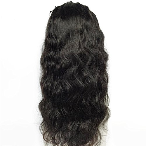 Best Long Peruvian Human Hair Lace Front Wigs with Bleached Knots Baby Hair for Black Women Beauty (20"130%)