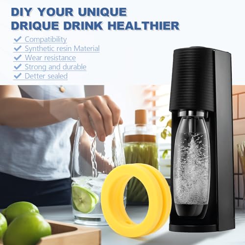 5 Stück Ersatzteile Dichtungsring für Soda stream Ersatzteile DUO ART CO2 Adapter Trapezgewinde TR21-4 für Soda stream Dichtung, Hochwertige Ersatzdichtung Einfache+1 Stück Abdichtung